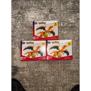Pokémon Mega Charizard Building Set Brand New Lot Of 3